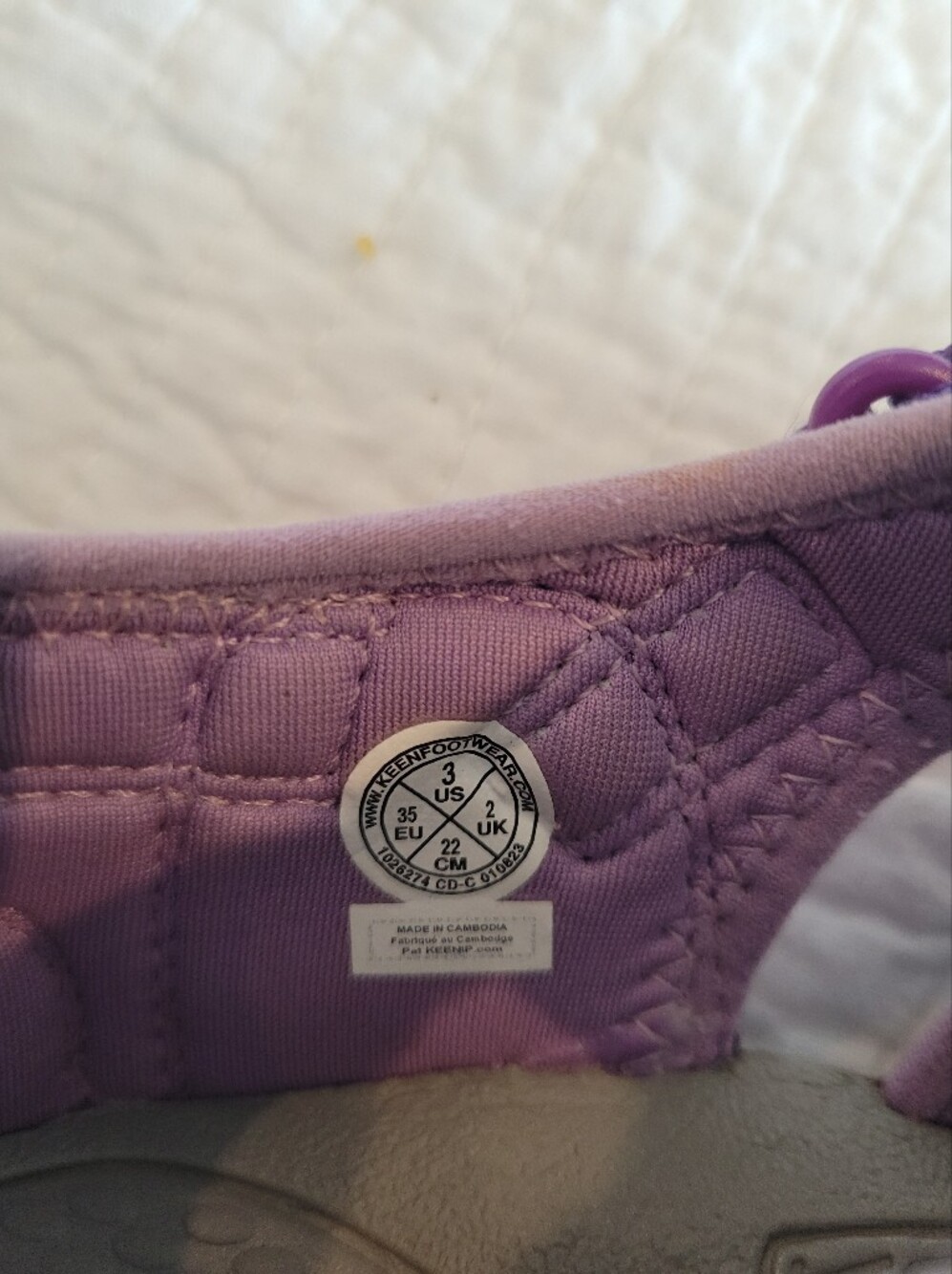 KEEN Kids' Purple Closed-Toe Sandals - Picture 8 of 8